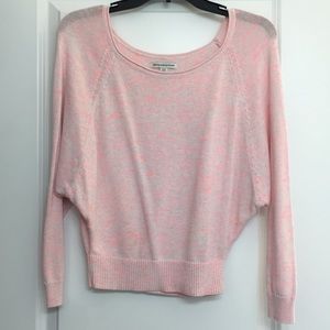 Pink drop sleeve sweater